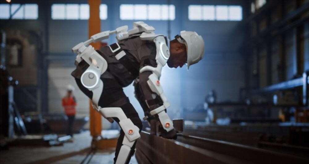 Man Using Exoskeleton